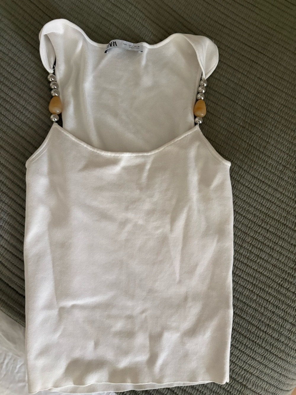 Zara beaded tank top